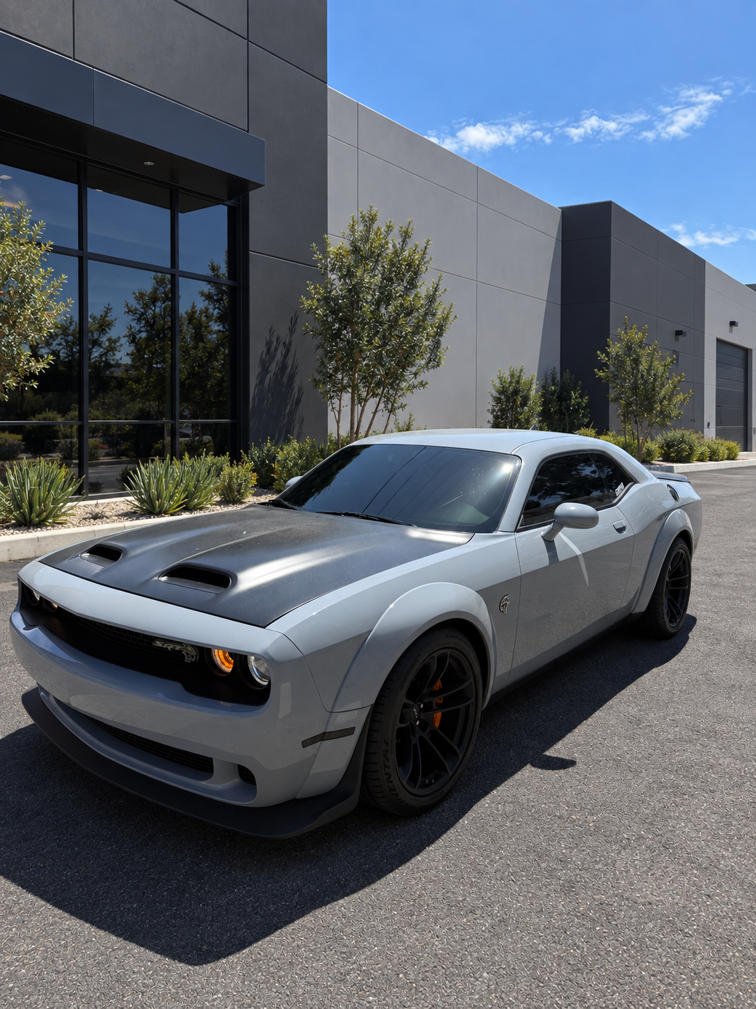 Dodge Challenger SRT Hellcat with dark window tint